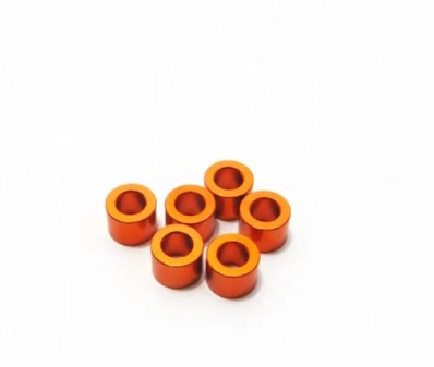 Hiro Seiko HS-48491 - 3mm Alloy Spacer Set 4.0mm Orange
