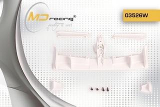 MD Racing MDF 2015 Front Formula Wing (White color)