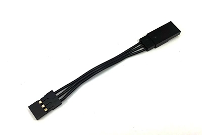 Sanwa 107A20511A - Black Servo Extension Cable 50mm
