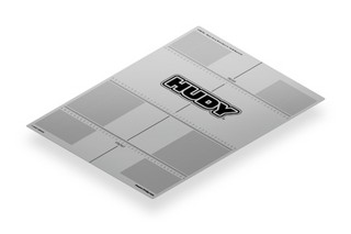 Hudy 108760 - Plastic Set-Up Board Decal 399x545mm - 1/8 Off-Road & GT