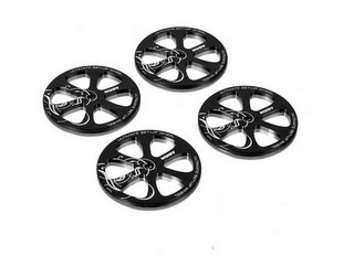 Hudy 109370 - Alu Set-up Wheel for 1/10 Touring Cars (4 pcs)