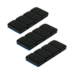 1UP Racing LowPro Stick-On 5g Ballast Weights  Black (12pcs)