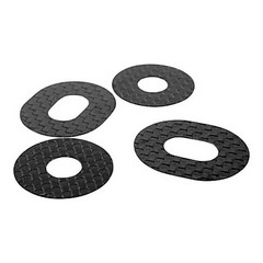 1UP Racing Carbon Fiber Body Hole Protectors 1/8 Offroad for 7-8mm Posts (4pcs)