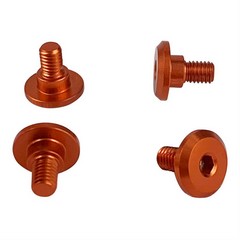 1UP Racing Servo Mounting Screws Orange  4mm Thread (4pcs)