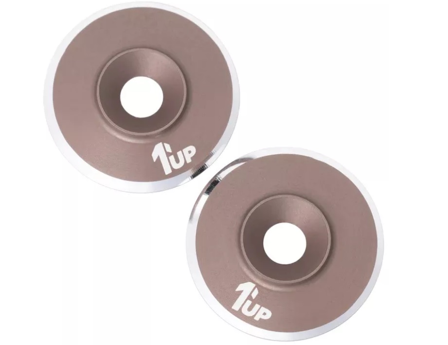 1UP Racing 820921 - LowPro UltraLite Wing Washers - Gun Metal (2)