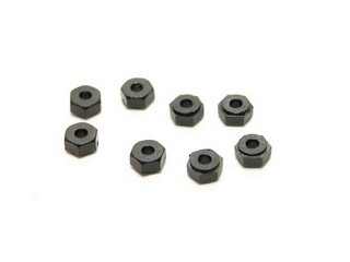 PN Racing Mini-Z 2mm Nylon Wheel Nuts (8pcs)