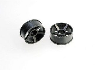 PN Racing Mini-Z 2WD Machine Cut 5 Spoke Rear Wheel R14mm Black - Clicca l'immagine per chiudere