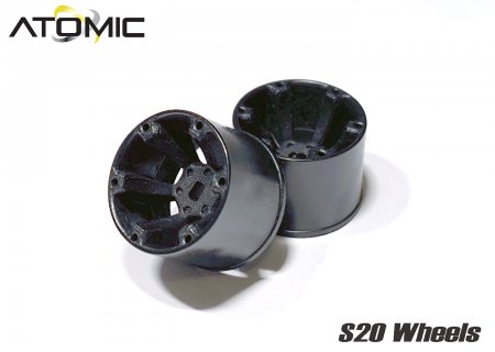 Atomic 20AX+0B - S20 AWD Wheel Extra Wide(14mm) +0 (Black)