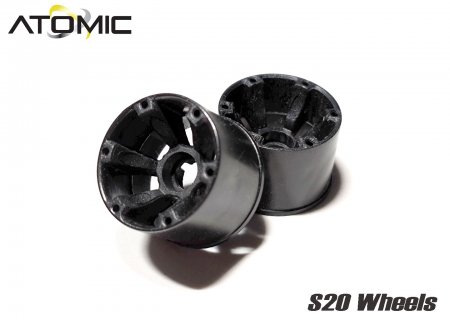 Atomic 20RX-1B - S20 RWD Wheel Extra Wide (14mm) -1 (Black)
