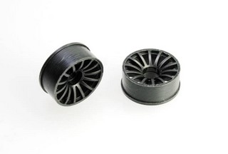 PN Racing Mini-Z 2WD Machine Cut 10 Spoke Front Wheel F2 Black - Clicca l'immagine per chiudere