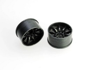 PN Racing Mini-Z 2WD Machine Cut 10 Spoke Rear Wheel R0 Black - Clicca l'immagine per chiudere