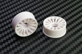 PN Racing Mini-Z 2WD Machine Cut 16 Spoke Front Wheel F1 White - Clicca l'immagine per chiudere