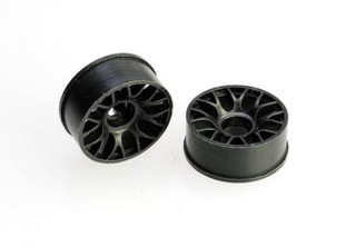 PN Racing Mini-Z 2WD Machine Cut BBS Front Wheel F0 Black