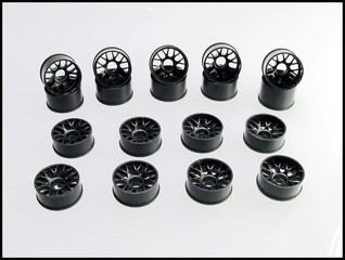 PN Racing Mini-Z 2WD Machine Cut BBS Rear Wheel R14mm Black