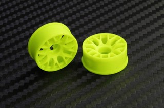 PN Racing Mini-Z 2WD Machine Cut BBS Front Wheel F3 Yellow