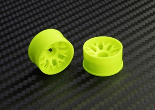 PN Racing Mini-Z 2WD Machine Cut BBS Rear Wheel R0 Yellow