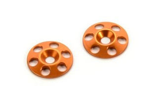 Hudy Alu Rear Wing Shim - Orange (2 pcs)