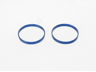 PN Racing Mini-Z Wheel Outer Lip for Front Wheel (2pcs Blue)