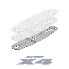 XRAY - 301012 X4 Alu Solid Chassis 2.0Mm - Swiss 7075 T6