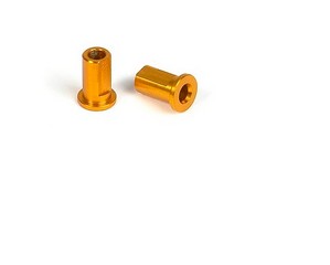 XRAY Alu Nut for Suspension Holder - Orange (2 pcs)