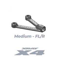 XRAY 302142-M - X4 CFF Carbon-Fiber Fusion Upper Arm - Medium - Fl/Rr