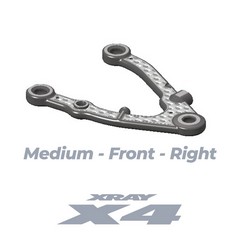 XRAY 302180-M - X4 CFF Carbon-Fiber Fusion Front Lower Arm - Right