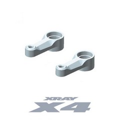 XRAY - 302517-K Xray X4 Alu Dual Steering Arm - Black + Ball-Bearings (2)