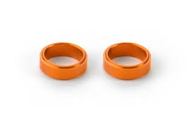 XRAY Alu Shim Radial Play Steering Orange (2 pcs)