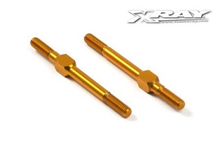 XRAY Tirante M3 in Aluminio Dx/Sx 39mm - Orange - Swiss 7075 T6 (2 pcs) - Clicca l'immagine per chiudere