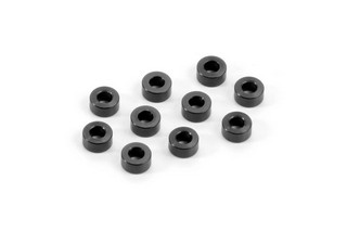 XRAY Alu Shim 3x6x3.0mm - Black (10 pcs)