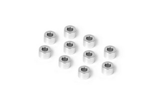 XRAY 303127 - Alu Shim 3x6x4.0mm - Silver (10 pcs)