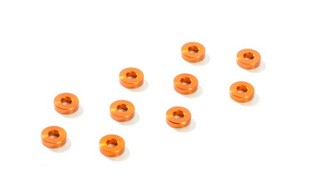XRAY Alu Shim 3x7x2.0mm - Orange (10 pcs)