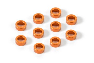 XRAY Alu Shim 3x5x2.0mm - Orange (10 pcs)