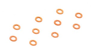 XRAY Alu Shim 3x5x0.5mm - Orange (10 pcs)