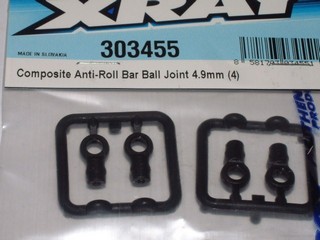 XRAY Uniball Nylon Barra 4.9mm per T4 2015 (4 pz)