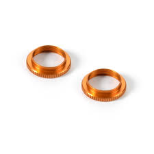 XRAY ULP Alu Shock Adjustable Nut - V2 Orange (2 pcs)
