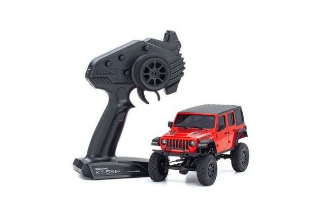 Kyosho 32521R - Mini-Z 4X4 MX-01 Jeep Wrangler Rubicon Firecracker Red (KT531P)