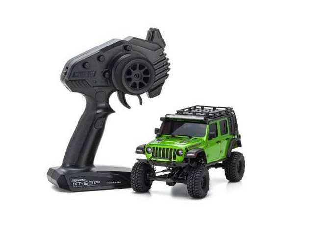 Kyosho 32528GR -MX-01 Jeep Wrangler Rubicon Green (KT531P)