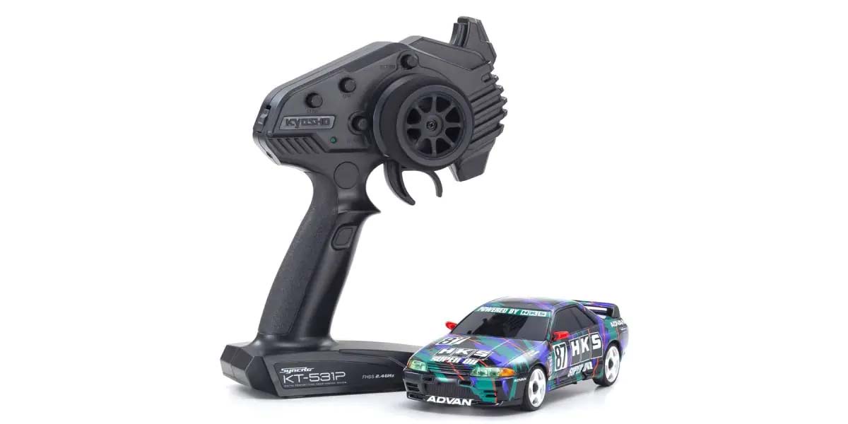 Kyosho 32652HK - Mini-Z AWD Nissan Skyline GT-R R32 1993 HKS #87 (MA020-KT531P)