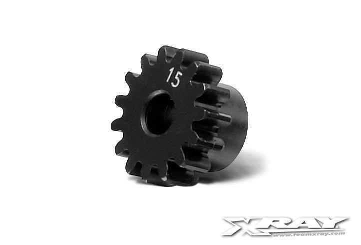 XRAY 355715 - Steel Pinion Gear 15T