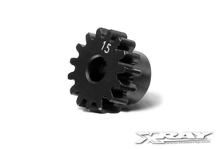 XRAY 355715 - Steel Pinion Gear 15T