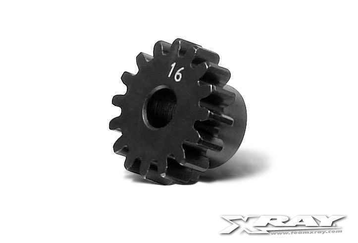 XRAY 355716 - Steel Pinion Gear 16T