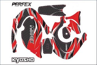 Kyosho Decals Per Trasmittente #KT-18 Rosso