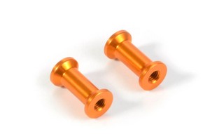 XRAY Alu Rear Brace Mount 13mm - Orange (2 pcs)