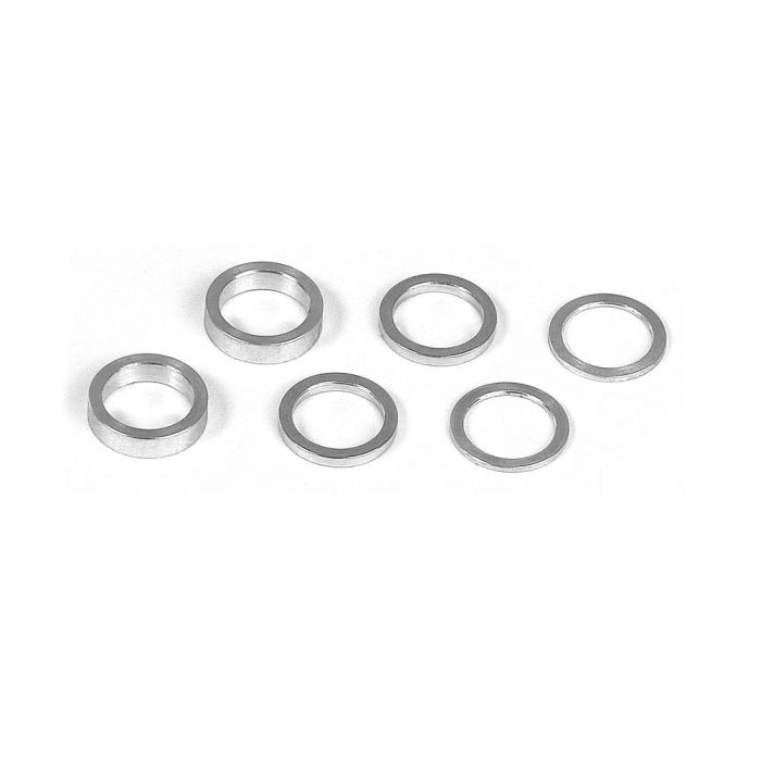 XRAY 375090 - Set Of Alu Shims 6.37X8.4mm (0.5mm, 1.0mm, 2.0mm)