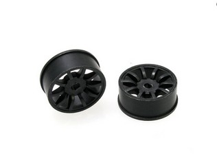 PN Racing Mini-Z AWD Machine Cut 10 Spoke Front Wheel F0 Black