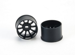 PN Racing Mini-Z AWD Machine Cut 10 Spoke Rear Wheel R14mm Black