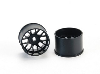 PN Racing Mini-Z AWD Machine Cut BBS Rear Wheel R14mm Black