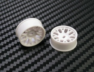 PN Racing Mini-Z AWD Machine Cut BBS Front Wheel F0 White