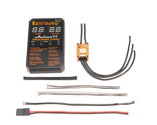 PN Racing 500840 - Anima V4 30A 1/28 Sensored Brushless ESC